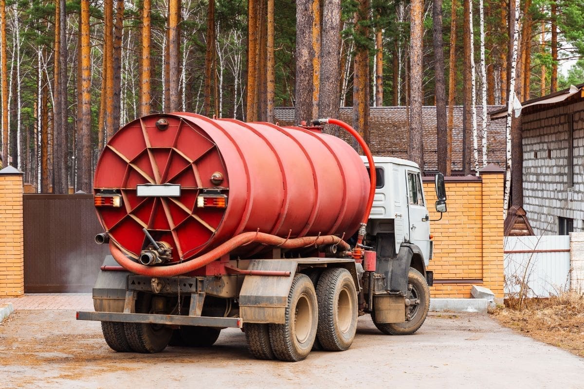 Showcasing a Water Tank Truck maneuvering a reverse run